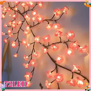 LED Cherry Blossom Branch Lights | USB Bendable Design Vine Lights for Bedroom & Party Deco