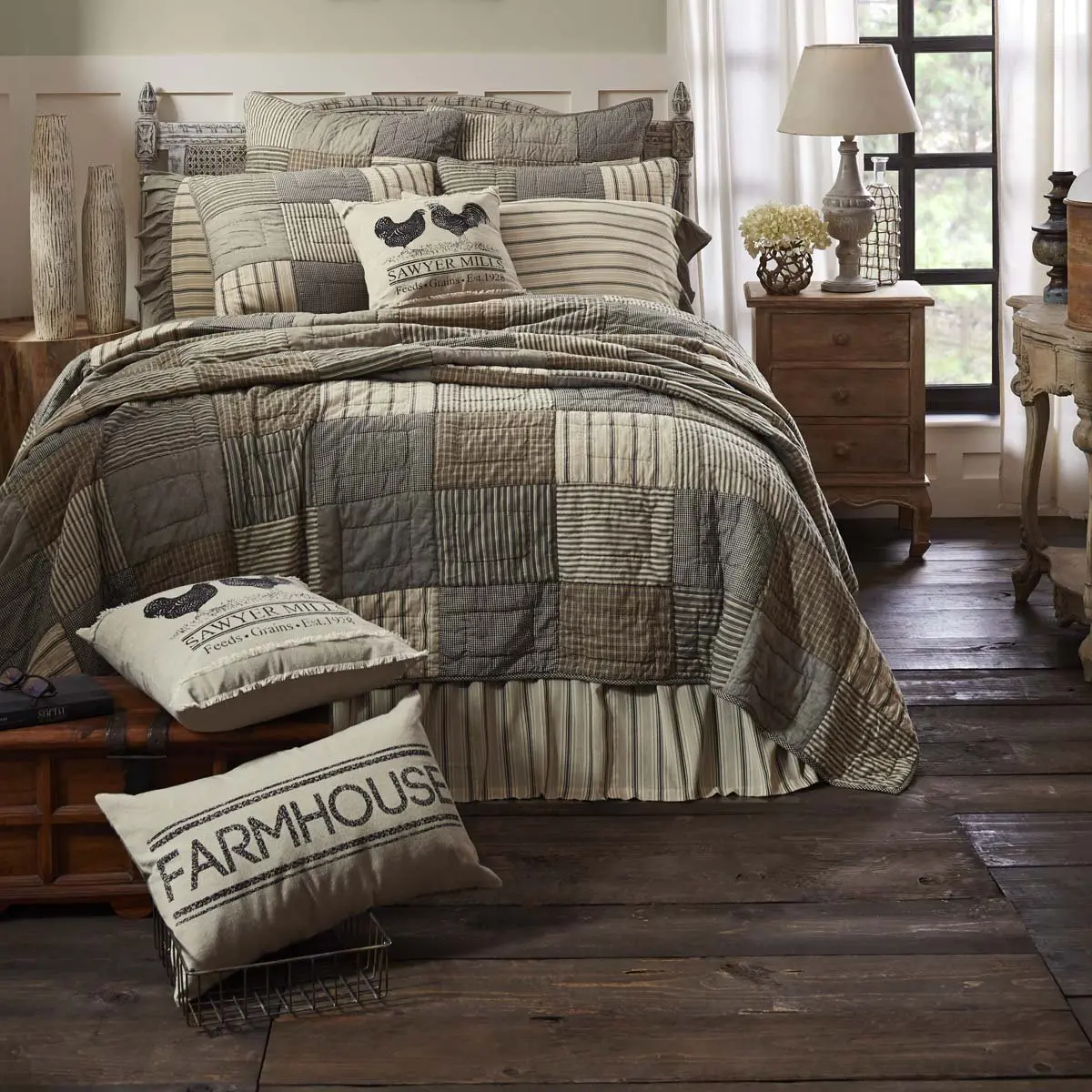 Farmstead Charcoal Quilt