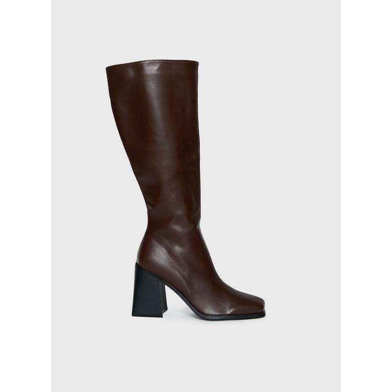 Renzo Knee High Boots Brown