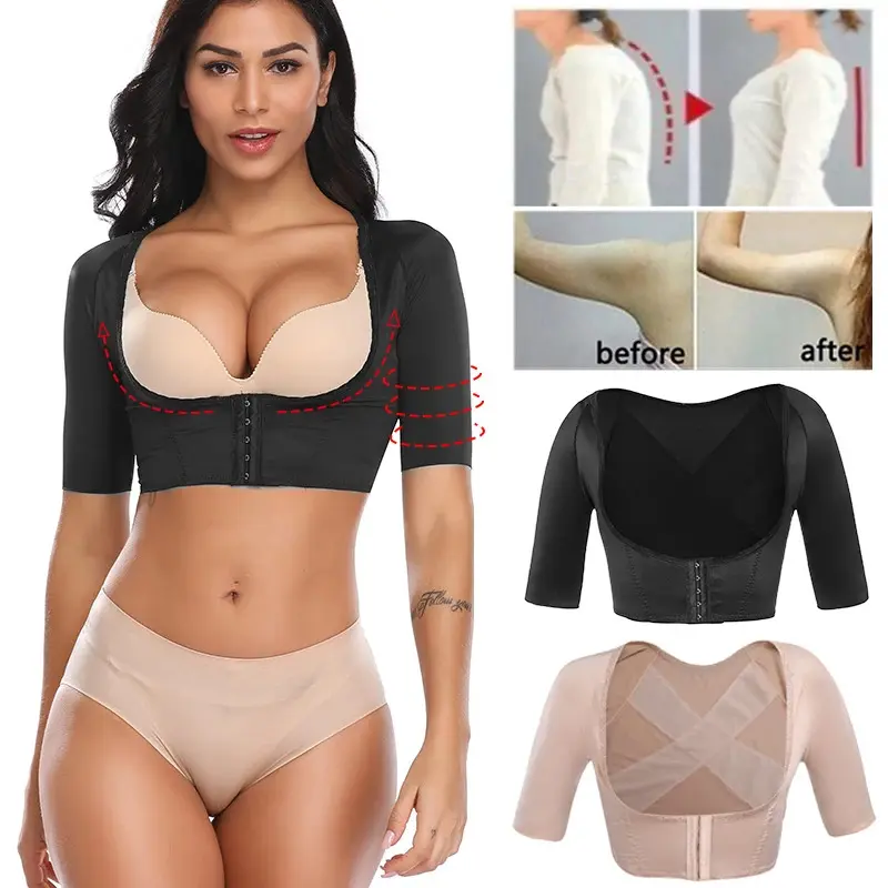 New styleUpper Arm Shaper Humpback Posture Corrector Arms Shapewear Back Support Compression Slimming Sleeves Slimmer Corset