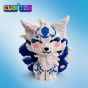CubiBRICK Animation Series Ninetails Fox (9855PCS) 3D Micro Building Block Model