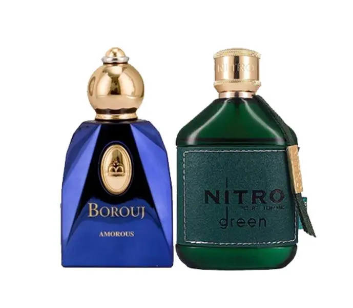 Dumont Borouj Amorous Eau De Parfum + Dumont Nitro Green Eau De Parfum 3.4 Oz Bundle