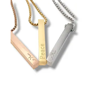 Peace سلام (Salaam) Bar Necklace