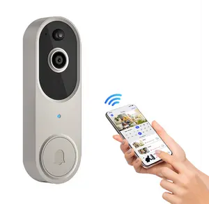 Wireless Video Doorbell Camera, Smart Security Doorbell Camera, 1080P, AI Human Detection , Night Vision, Instant Alert, Two Way Audio, 2.4G WiFi Only, Simple Installation and Rechargeable Battery, Cloud Storage, WiFi Camera