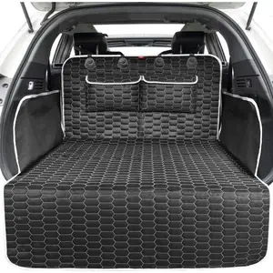 Cargo Liner for Dogs Trunk Cover,  Cargo Cover Pet Trunk Mat with Side Flaps & Bumper Protector 2 Large Pockets Nonslip Durable Soft for SUVs Sedans  (40.5'' x 72.8'')