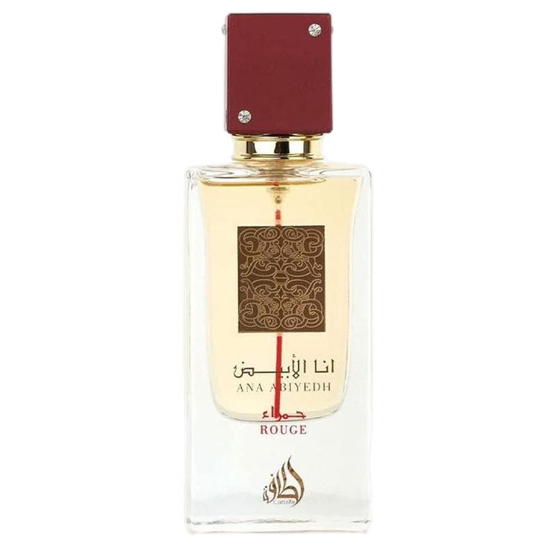 Lattafa Ana Abiyedh Rouge for Unisex Eau de Parfum Spray, 2.0 Ounce / 60 ml