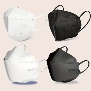 Anti-fog Mouth Mask Christmas Face Masks Protective Mask Adult Face Mouth Mask, 100pcs KN95 Mask Non-Woven Fabric 4-Layer Respiratory Mask