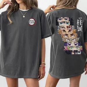 [Sale off up to 30%] Demon Slayer Hashira team Shirt, Tanjiro Nezuko Zenitsu Inosuke Shirt,Demon Slayer t-shirt, Kimetsu no Yaiba Shirt, Anime sweatshirt hoodie, Anime lover t-shirt Menswear Top Womenswear