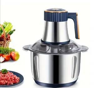 500W Powerful Meat Grinder Home Multi-Function Food Processor 4L Large Capacity Meets Family Needs | 5-Speed Settings Easily Handle Baby Food and Vegetables
