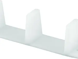 4 Plastic Sliding Closet Door Guide for 1-3/8 Inch Thick Doors, White, Set of 1