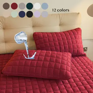 Solid Color Waterproof Pillow Cover - Ultra Soft, Breathable & Comfortable Pillowcases, Envelope Closure for Easy Use, Durable Bedding Accessories for Home, Hotel, Dorm, College - Multiple Sizes (Without Insert)