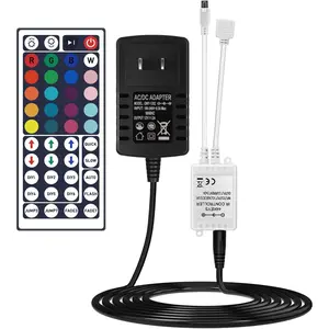 LED Light Strip Remote Controller IR Remote Control Receiver Led Light Adapter Connector Set for Receiver RGB 5050 2835 3528 Strip Lights