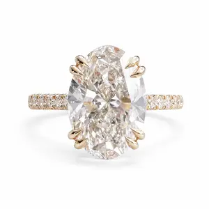 The Oval Pavé — Diamond Engagement Ring Lab Grown Bridal