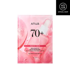 [Anua Official Shop] Peach 70 Niacin Serum Mask 25g ｜Korean skincare mask Hydrate Moisturizing, Sheet mask, gentle, brightening, moisture, radiant