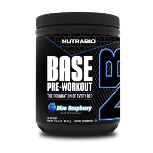 NutraBio Supplements Base Pre-Workout - Daily Pre-Workout for Men & Women with 200mg Caffeine, Beta Alanine and L-Citrulline - 30 Servings