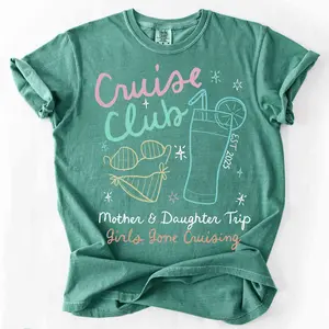 Mother Daughter Cruise Shirts, Comfort Colors Mom Daughter Trip, Mother's Day Gift, Girl's Trip Reveal Tshirts, Girls Gone Cruising T-Shirts