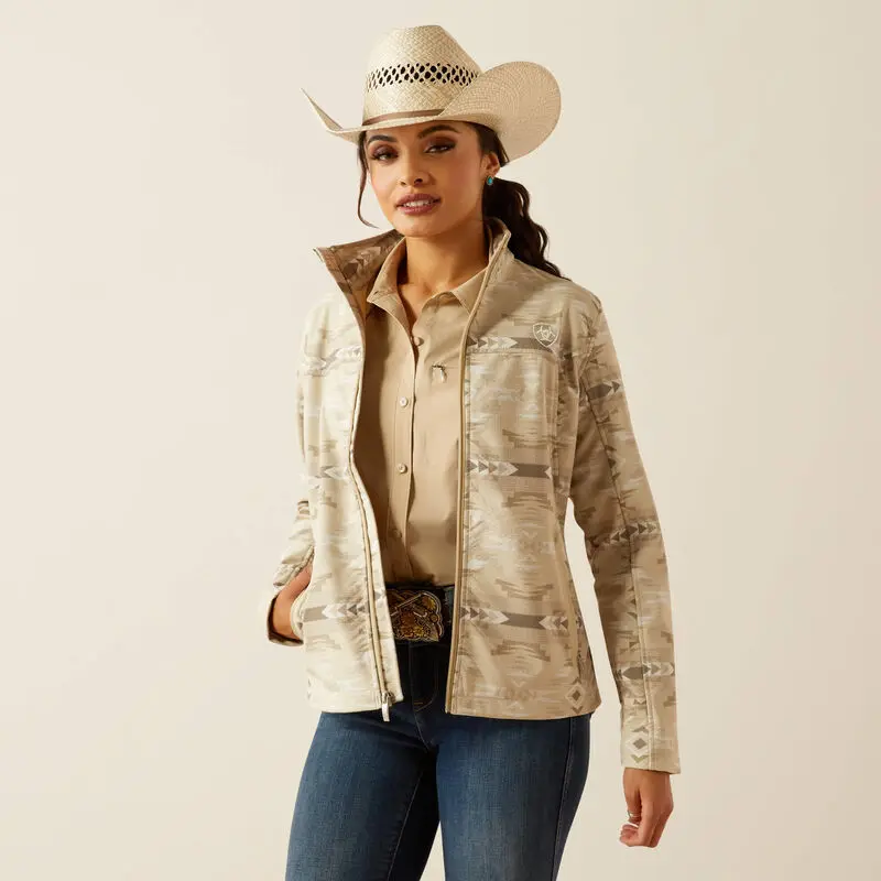 ARIAT WOMEN SOFT-SHELL AXTEC PRINT SANDSTONE 10054911