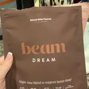 Beam Dream Viral Nighttime Hot Cocoa, 10 servings/bag, Cinnamon Cocoa, Brownie Batter, or Sea Salt Caramel, 30M+ Nights of Improved Sleep with Melatonin, L-Theanine, & Magnesium, No Added Sugar