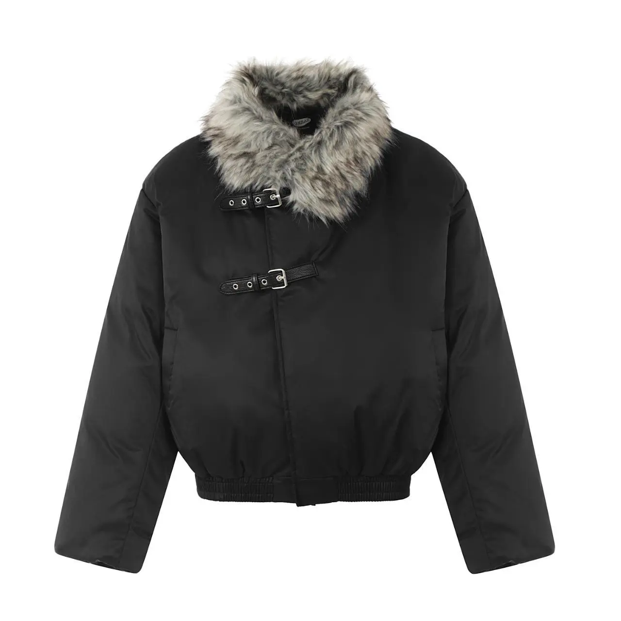 Grundy Fashion Trendy Opium Y2K Winter Outerwear Fur Jacket Vest 