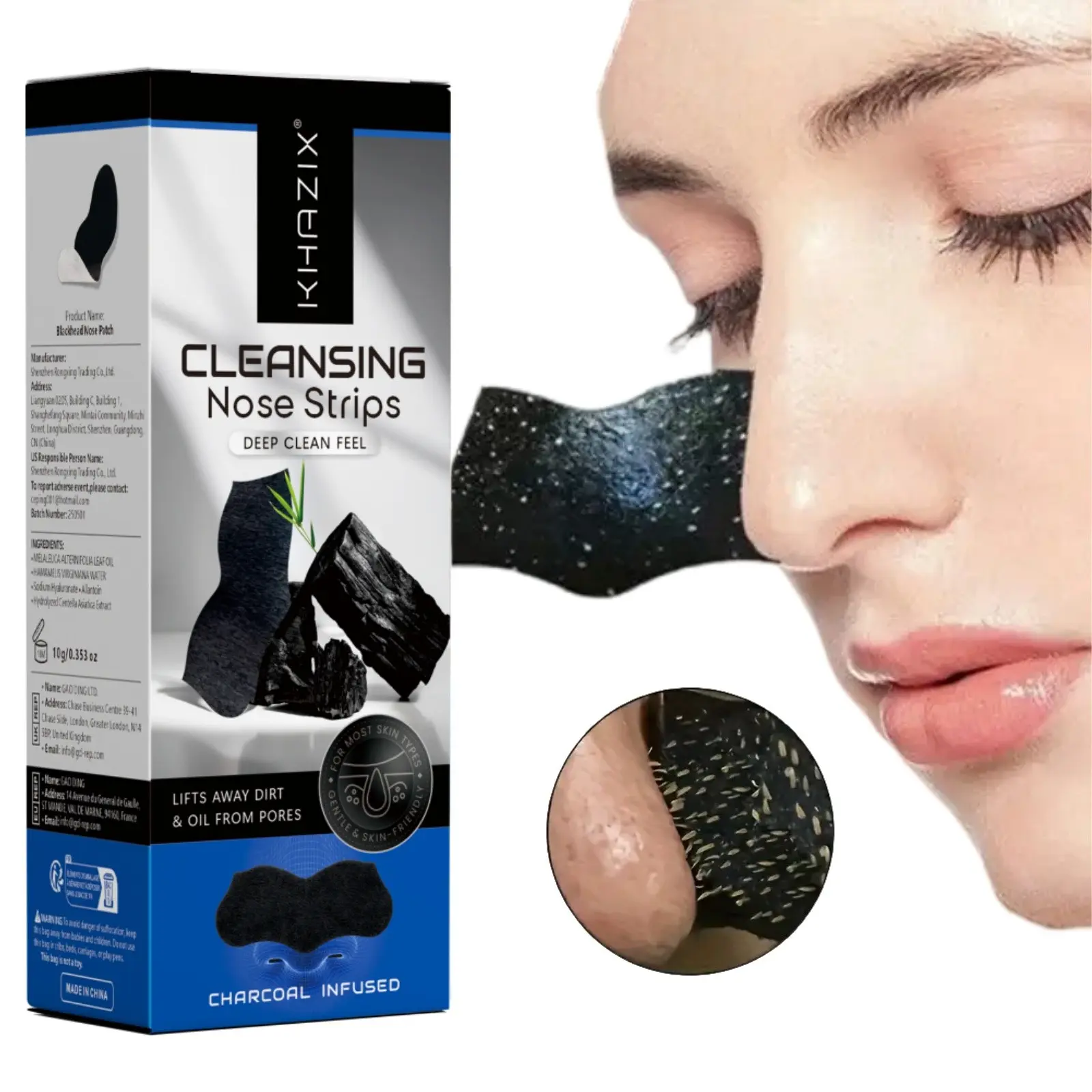 Nose Strips for Blackheads and Acne, Gentle Daily Oil-Controlling Mask Patches, Deep Cleansing Facial Tool, Single Unit, Nose Strips For Pores