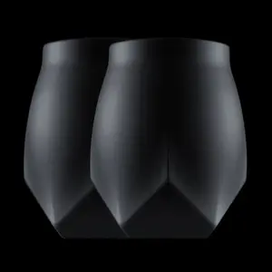 Norlan Whisky Glass, VAILD (Black) - Gift Set of 2