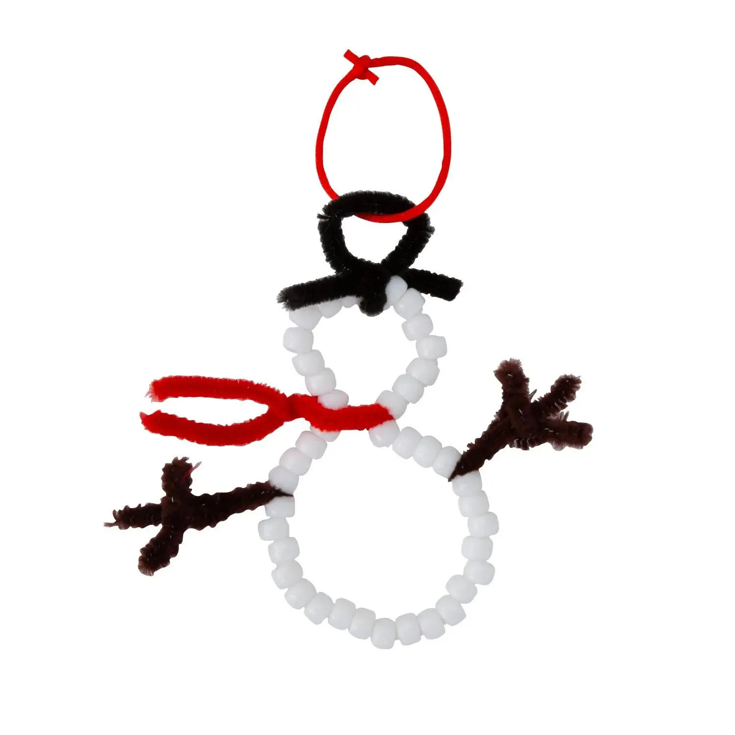 4" x 4 1/2" Snowman Ornament Beaded Chenille Stem Craft Kit - Makes 12