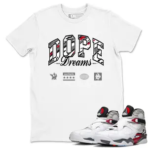 Unisex T-shirt To Match Sneakers Jordan 8 Bunny - Dope Dreams. 100% Cotton for Casual Wear. Comfortable Summer Unisex T-Shirt to match Jordan Sneaker. Streetwear Style. urban outfitters