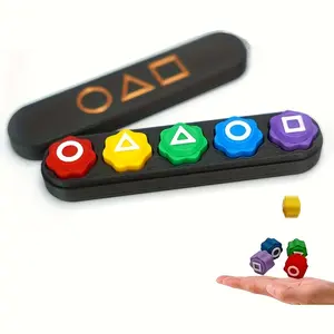 Traditional Throwing Game Set, 5 Counts Stone & 1 Count Storage Box, Hand Eye Coordination Training Toy, Party Game Supplies