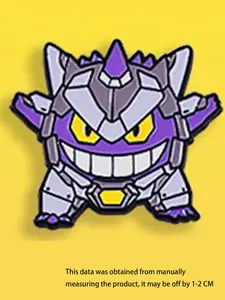 Classic Cartoon Movie Enamel Brooch, Stylish Zinc Alloy Mecha Ghost Design Badge, Perfect Accessory for Bags Hats Sweaters, Durable Metal Pins