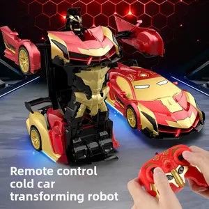 Remote Control Transforming Car Toy - Boys' Robot Car Drift Racer