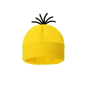 Trendy Plush Antenna Knit Hat, Fashionable Warm Winter Cap, Soft Hat for Casual Streetwear and Outdoor Activities, Beanie