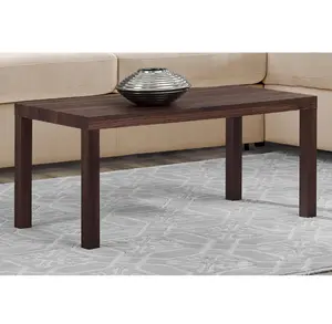 Parsons Coffee Table, Walnut, Elegant Design, High-Quality Wood, Ideal for Home Décor