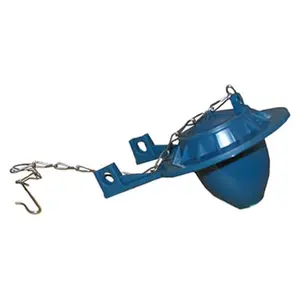 Larsen Supply 04-1585 Blue Chemical Resistant Tank Flapper With Chain