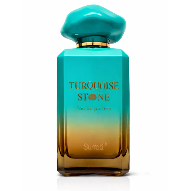 Surrati Turquoise Stone Unisex Perfume Spray - 100 ml Single Item - Long-Lasting Luxury Everyday Wear Premium Fragrance
