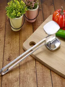 Aluminum Alloy Double-Sided Meat Tenderizer Mallet - 1pc Cooking Tool for Steak with Silver Finish