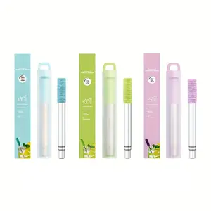 3 Pack Metal Reusable Drinking Straws, Collapsible Stainless Steel Straw, Portable Telescopic Travel Straw, with Carrying Case and Cleaning Brush, Travel Accessory