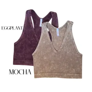 [PLUS] Kylie Washed Ribbed Bralette