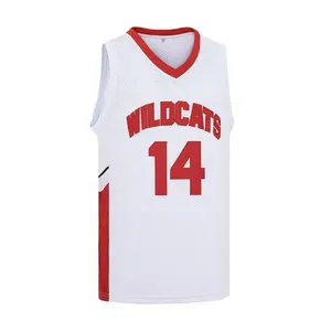 Troy Bolton 14 Basketball Jersey Vintage Millennial Movie Tank Top Authentic Replica Double Stitched Varsity Letterman Game Day Vibes