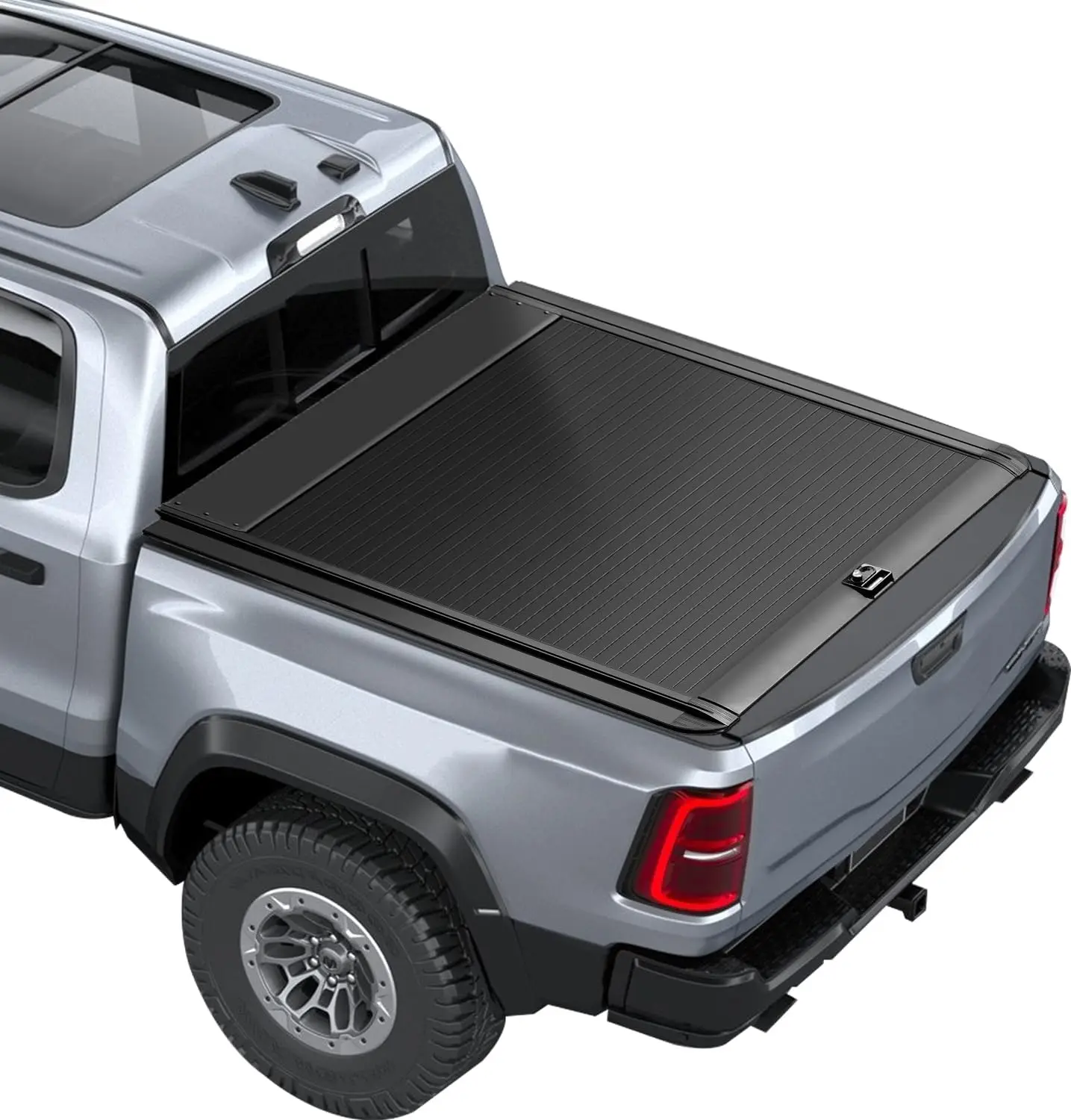 Retractable Truck Bed Tonneau Cover Compatible with 2009 - 2026 Ram 1500 (5‘7”/67.4”Bed) Truck Bed Cover Password Lock