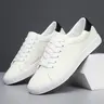 Men's Sporty Lace Up Low Top Sneakers, 2024 New Style Casual Comfortable Breathable Skate Shoes for Men, Fashionable Sneakers for Daily Wear, Sneakers for Spring, Trendy Sneakers, Stylish Sneakers, Fashion Footwear Sneakers