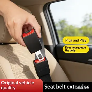 Seat Belt Buckle Extender and Holder Universal Fit for Most Cars Durable Non Rattle Design Easy Access to Rear Seat Buckles Heavy Duty Automotive Accessory
