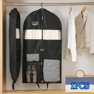 1PCS Household Clothing Dust Cover, Thickened Non-woven Fabric Storage Bag, Wardrobe Hanging Formal Dress Dust Bag summervibes