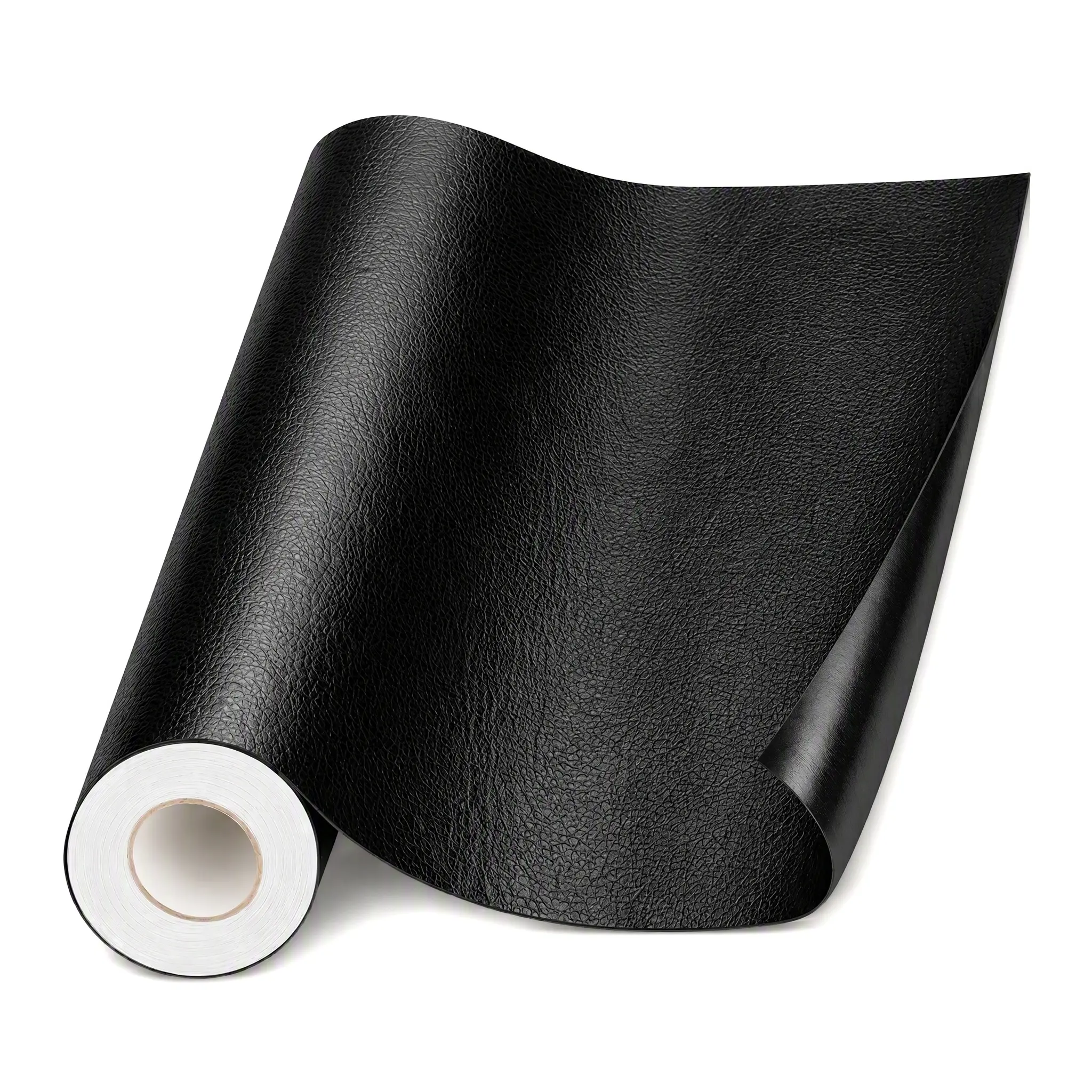 Black Self-Adhesive Leather Repair Patch Roll, Waterproof Wear Resistant PU Leather Tape for Couch, Car Seat, Sofa, Office Chair, Handbag, Jackets & Vinyl Furniture Quick Hole Scratch Fix DIY Restoration Sticker