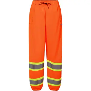 AYKRM High Visibility Reflective Traffic Safety Unisex Adult Class E Two Tone Work Mesh Pants