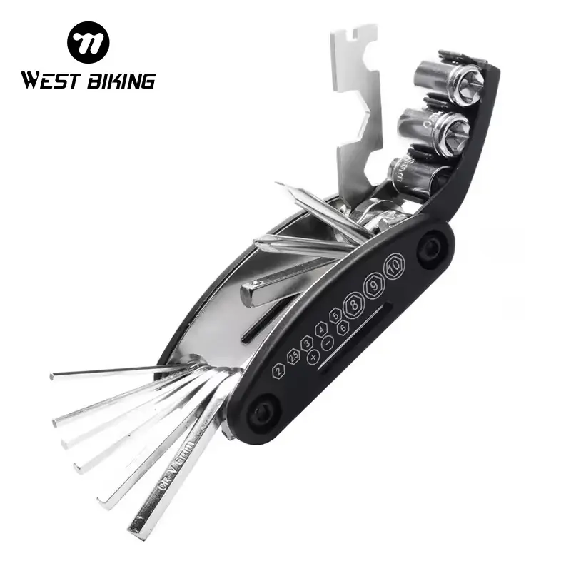 High Quality Bicycle Repair Tool Set WEST BIKING Multi-Use MTB Spoke Wrench & Screwdriver for Cycling Bike Maintenance