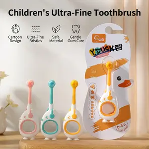 ICESEE Kids Toothbrush Ultra-Soft Bristle Cartoon Design Non-Slip Grip for Ages 2-7 Gentle Gum Protection BPA-Free Safe Oral Care Tool - Daily