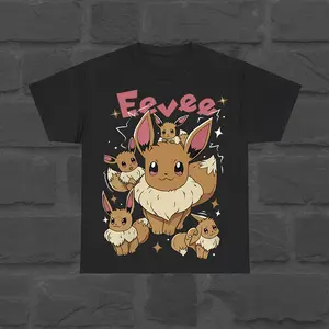 Toddler Eevee T-Shirt – Cute & Comfy PK-Inspired Tee for Fans, Funny Manga Shirt for All Sizes
