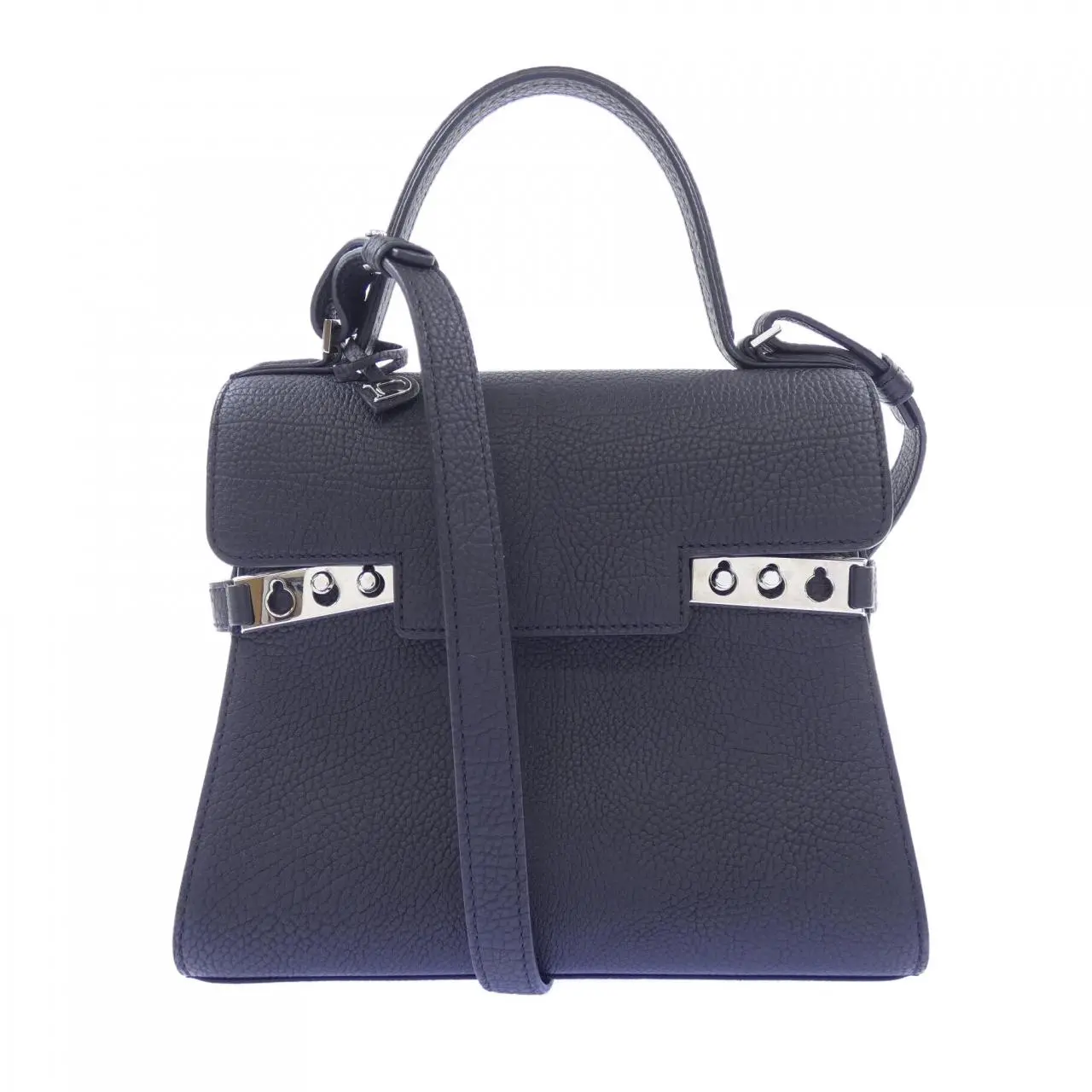 Pre-owned delvaux Calfskin Shoulder Bags Tempete Crispy Calf Bag
