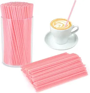 500 Pcs Pink Coffee Stir Sticks Set Coffee Stirrers Holder Acrylic Stir Stick Holder Bar Straws.