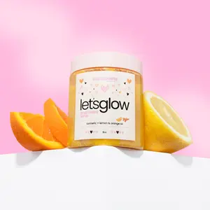 Let's Glow Brightening Scrub with Turmeric & Lemon for even-toned skin and hydration
